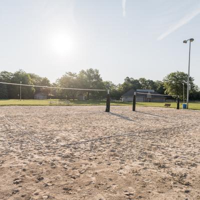 Sand volleyball court at Hedges-Boyer Park