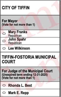 May 2 Primary - Republican Sample Ballot image