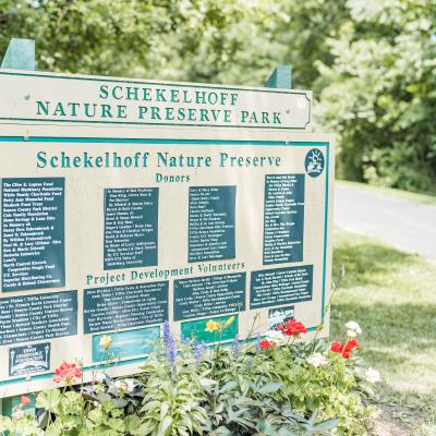 Schekelhoff Park sign