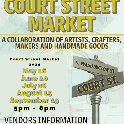 Flyer for the 2024 TMAC Court Street Market