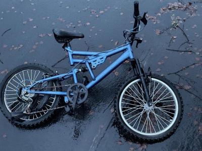A stock photo shows an abandoned bicycle.	