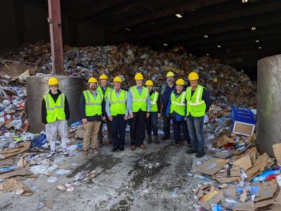 Members of Tiffin City Council and City Administration toured Rumpke’s Columbus Material Recovery Facility on Monday, Sept. 26