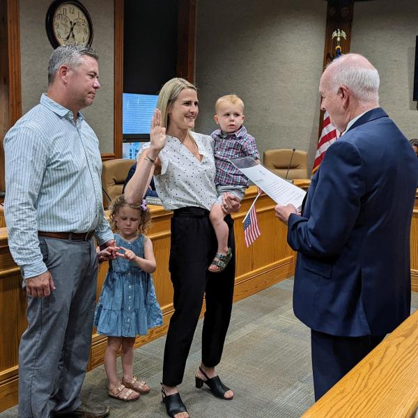 Vickie Wilkins is sworn in July 1 to serve as At-Large Councilmember on Tiffin City Council