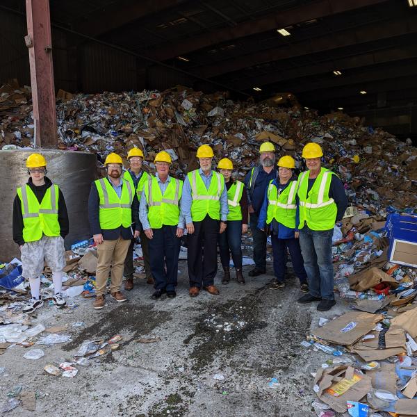 Members of Tiffin City Council and City Administration toured Rumpke’s Columbus Material Recovery Facility on Monday, Sept. 26