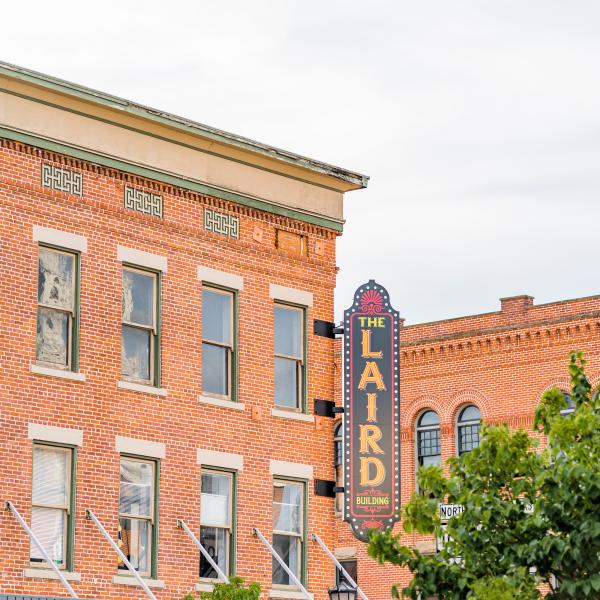 The Laird Building on South Washington Street has received multiple grants through the Downtown Sign and Façade Enhancement Program.